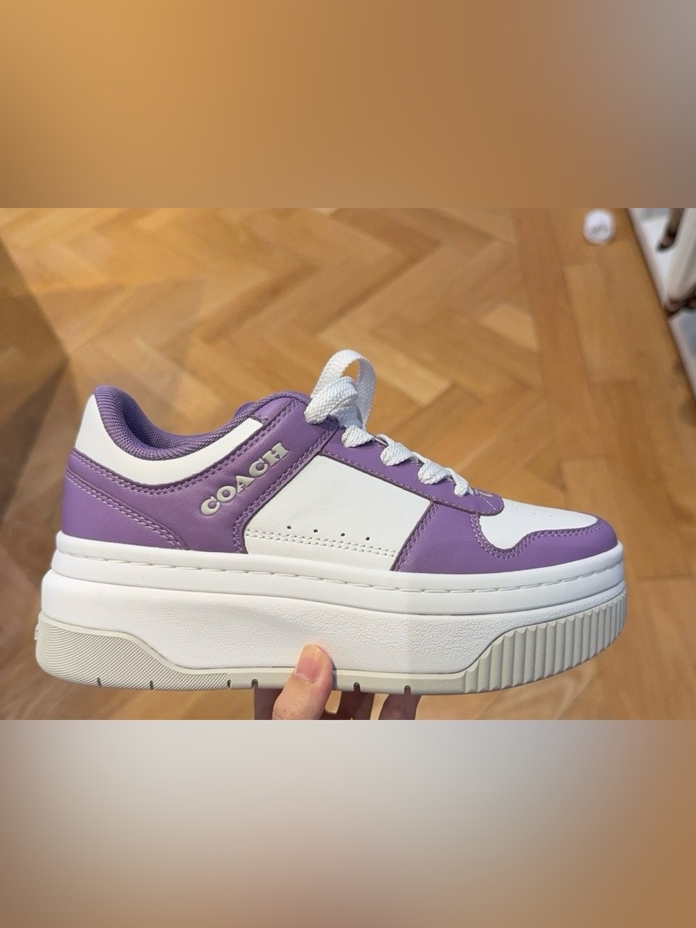 Coach  women Platform Sneaker Size 7 & 7.5